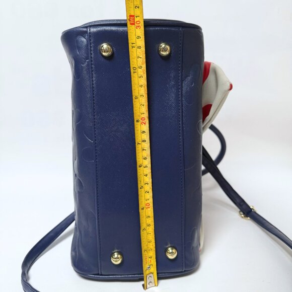 Disney Boutique Minnie Mouse Purse – White & Red Polka Dot Bow, Navy Base - Picture 9 of 11